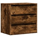 Casa si Gradina - Mobilier - Comode si corpuri - Comode - Dulap colt cu sertare stejar fumuriu 60x41x58 cm lemn prelucrat - Infinity.ro
