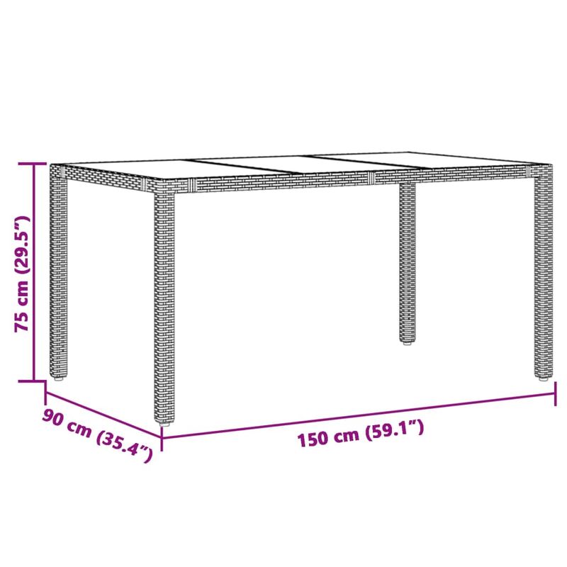 Casa si Gradina - Gradina si terasa - Mobilier exterior - Seturi mobila gradina - Set bistro de gradina cu perne, 7 piese, maro, poliratan - Infinity.ro