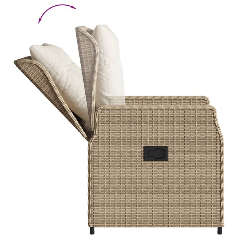Casa si Gradina - Gradina si terasa - Mobilier exterior - Seturi mobila gradina - Set mobilier de gradina cu perne, 5 piese, bej, poliratan - Infinity.ro