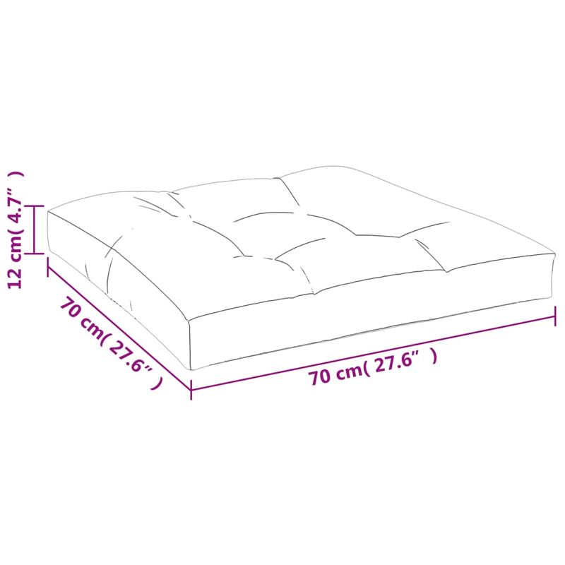 Casa si Gradina - Gradina si terasa - Mobilier exterior - Perne decorative exterior - Perna pentru paleti, albastru regal, 70x70x12 cm, textil - Infinity.ro