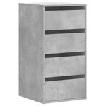 Casa si Gradina - Mobilier - Comode si corpuri - Comode - Dulap colt cu sertare gri beton 40x41x76 cm lemn prelucrat - Infinity.ro