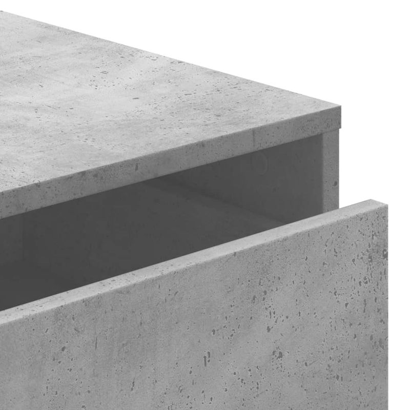 Casa si Gradina - Mobilier - Comode si corpuri - Comode - Dulap colt cu sertare gri beton 40x41x76 cm lemn prelucrat - Infinity.ro