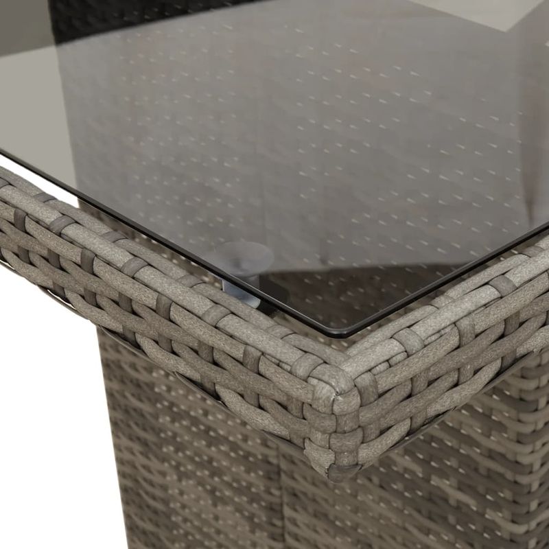 Casa si Gradina - Gradina si terasa - Mobilier exterior - Seturi mobila gradina - Set mobilier de gradina cu perne, 7 piese, gri, poliratan - Infinity.ro