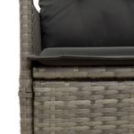 Casa si Gradina - Gradina si terasa - Mobilier exterior - Seturi mobila gradina - Set mobilier gradina cu perne, 9 piese, gri, poliratan - Infinity.ro