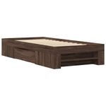 Casa si Gradina - Mobilier - Paturi si accesorii - Paturi - Cadru de pat, stejar maro, 90x200 cm, lemn prelucrat - Infinity.ro