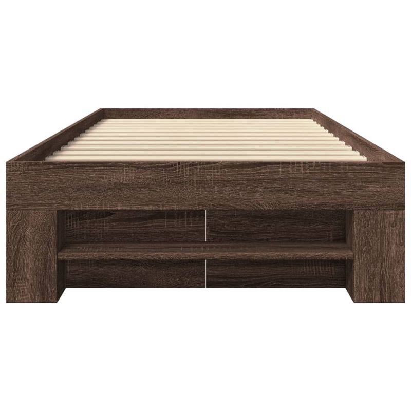 Casa si Gradina - Mobilier - Paturi si accesorii - Paturi - Cadru de pat, stejar maro, 90x200 cm, lemn prelucrat - Infinity.ro
