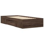 Casa si Gradina - Mobilier - Paturi si accesorii - Paturi - Cadru de pat, stejar maro, 90x200 cm, lemn prelucrat - Infinity.ro