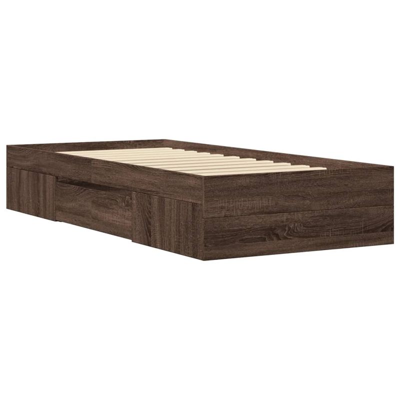 Casa si Gradina - Mobilier - Paturi si accesorii - Paturi - Cadru de pat, stejar maro, 90x200 cm, lemn prelucrat - Infinity.ro