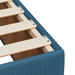 Casa si Gradina - Mobilier - Paturi si accesorii - Paturi - Pat box spring cu saltea, albastru, 200x200 cm, catifea - Infinity.ro