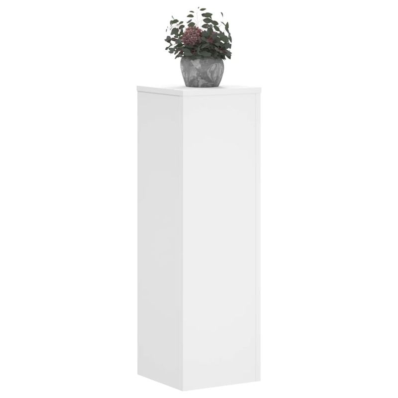 Casa si Gradina - Gradinarit si plante - Plante si ghivece - Ghivece si suporturi - Suporturi de plante, 2 buc., alb, 25x25x80 cm, lemn prelucrat - Infinity.ro