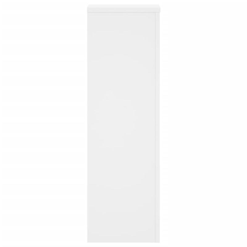 Casa si Gradina - Gradinarit si plante - Plante si ghivece - Ghivece si suporturi - Suporturi de plante, 2 buc., alb, 25x25x80 cm, lemn prelucrat - Infinity.ro
