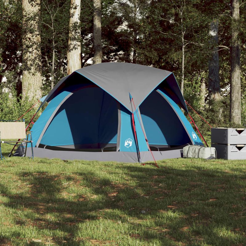 Sport si Outdoor - Camping - Corturi camping - Cort de camping, 4 persoane, albastru, impermeabil - Infinity.ro