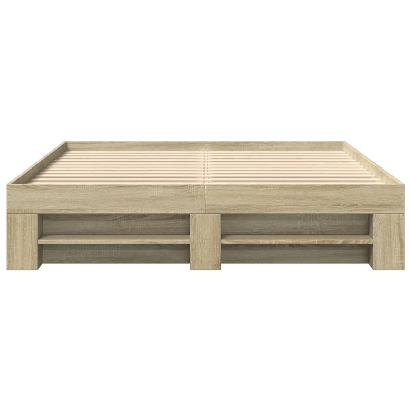 Casa si Gradina - Mobilier - Paturi si accesorii - Paturi - Cadru de pat, stejar sonoma, 150x200 cm, lemn prelucrat - Infinity.ro