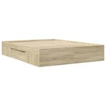 Casa si Gradina - Mobilier - Paturi si accesorii - Paturi - Cadru de pat, stejar sonoma, 150x200 cm, lemn prelucrat - Infinity.ro