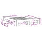 Casa si Gradina - Mobilier - Paturi si accesorii - Paturi - Cadru de pat, stejar sonoma, 150x200 cm, lemn prelucrat - Infinity.ro