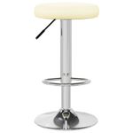 Casa si Gradina - Mobilier - Scaune si fotolii - Scaune - Scaune de bar, 2 buc., crem, piele ecologica - Infinity.ro