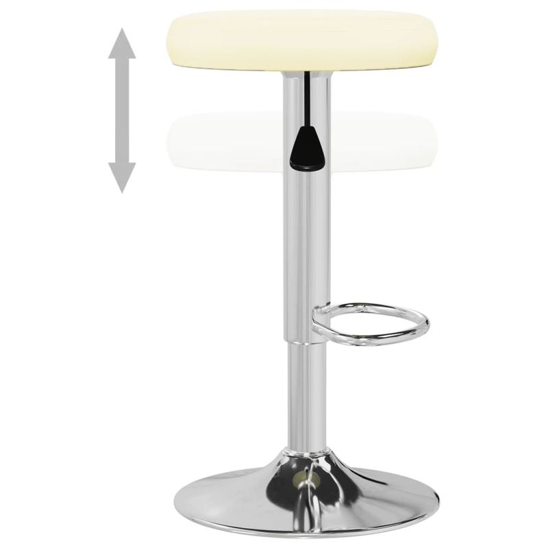 Casa si Gradina - Mobilier - Scaune si fotolii - Scaune - Scaune de bar, 2 buc., crem, piele ecologica - Infinity.ro