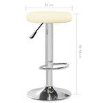 Casa si Gradina - Mobilier - Scaune si fotolii - Scaune - Scaune de bar, 2 buc., crem, piele ecologica - Infinity.ro