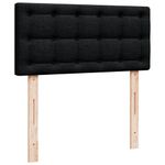 Casa si Gradina - Mobilier - Paturi si accesorii - Paturi - Pat box spring cu saltea, negru, 90x190 cm, textil - Infinity.ro