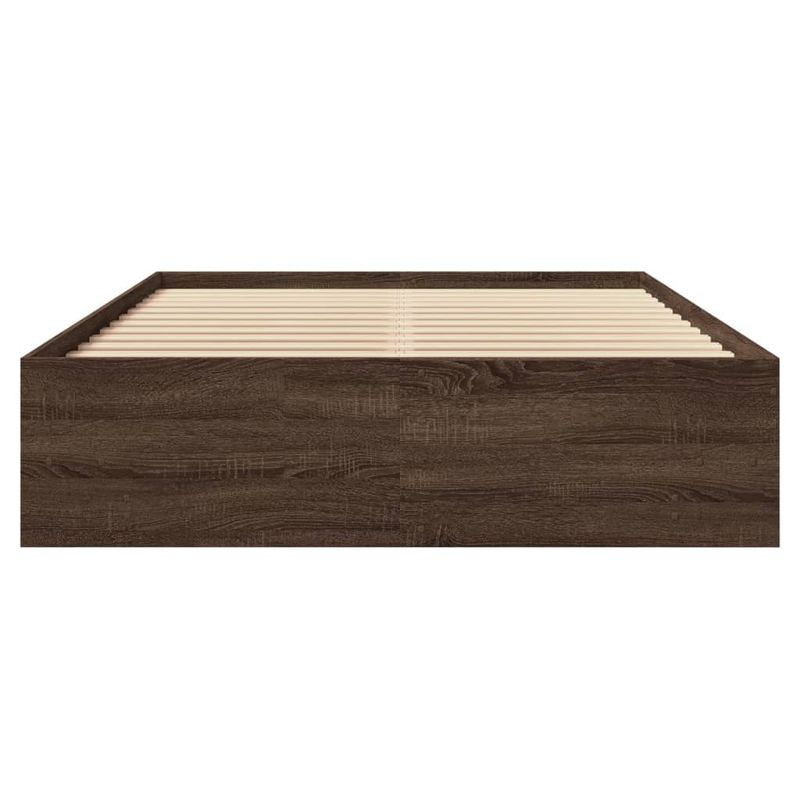 Casa si Gradina - Mobilier - Paturi si accesorii - Paturi - Cadru de pat, stejar maro, 120x190 cm, lemn prelucrat - Infinity.ro