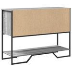 Casa si Gradina - Mobilier - Comode si corpuri - Console - Masuta consola, gri sonoma, 100x35x74,5 cm, lemn prelucrat - Infinity.ro