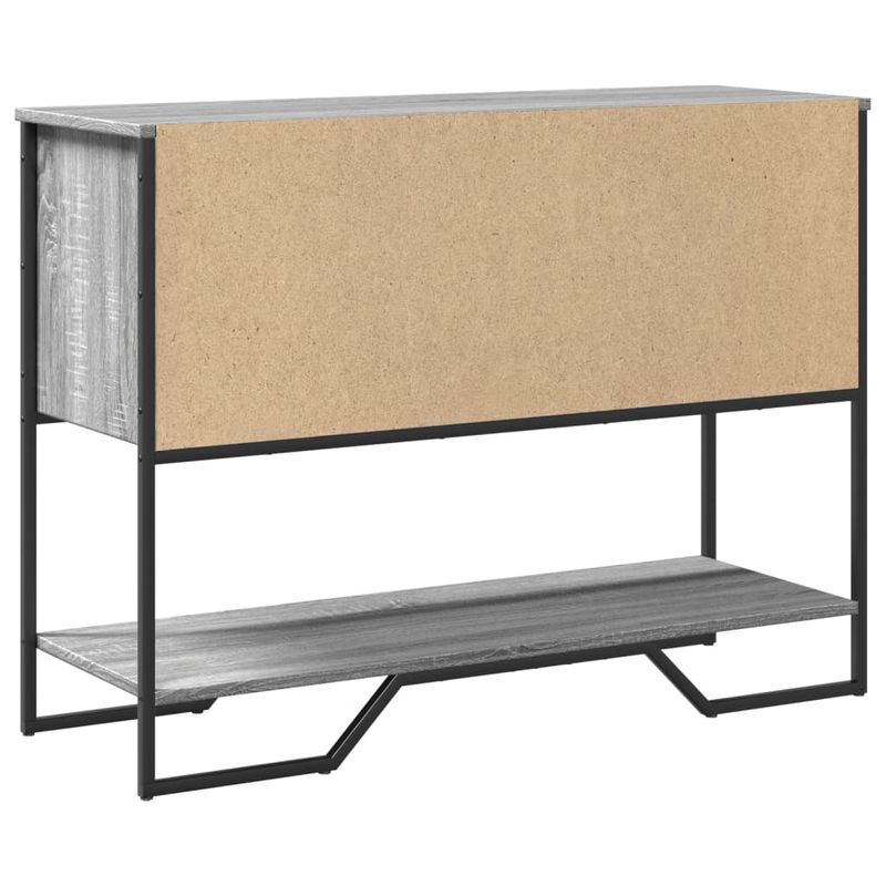 Casa si Gradina - Mobilier - Comode si corpuri - Console - Masuta consola, gri sonoma, 100x35x74,5 cm, lemn prelucrat - Infinity.ro