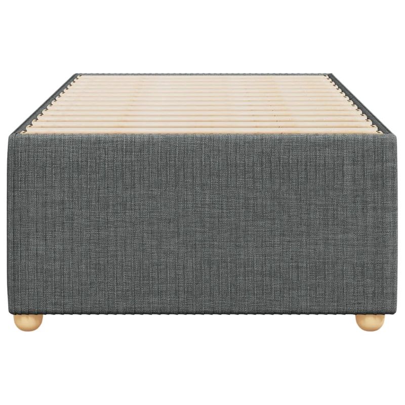 Casa si Gradina - Mobilier - Paturi si accesorii - Paturi - Cadru de pat de o persoana, gri inchis, textil - Infinity.ro