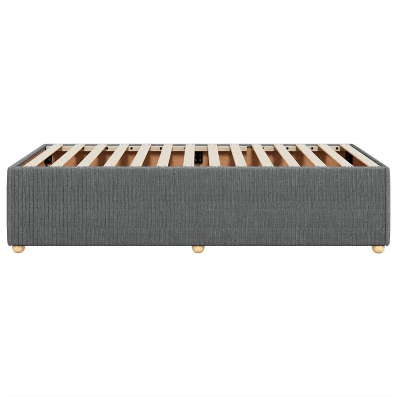 Casa si Gradina - Mobilier - Paturi si accesorii - Paturi - Cadru de pat de o persoana, gri inchis, textil - Infinity.ro