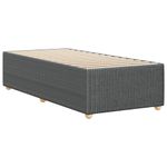 Casa si Gradina - Mobilier - Paturi si accesorii - Paturi - Cadru de pat de o persoana, gri inchis, textil - Infinity.ro