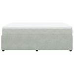 Casa si Gradina - Mobilier - Paturi si accesorii - Paturi - Pat box spring cu saltea, gri deschis, 160x200 cm, catifea - Infinity.ro