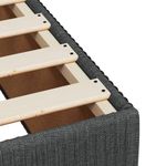 Casa si Gradina - Mobilier - Paturi si accesorii - Paturi - Cadru de pat de o persoana, gri inchis, textil - Infinity.ro