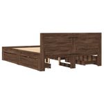 Casa si Gradina - Mobilier - Paturi si accesorii - Paturi - Cadru de pat cu tablie stejar maro 120x190 cm lemn prelucrat - Infinity.ro