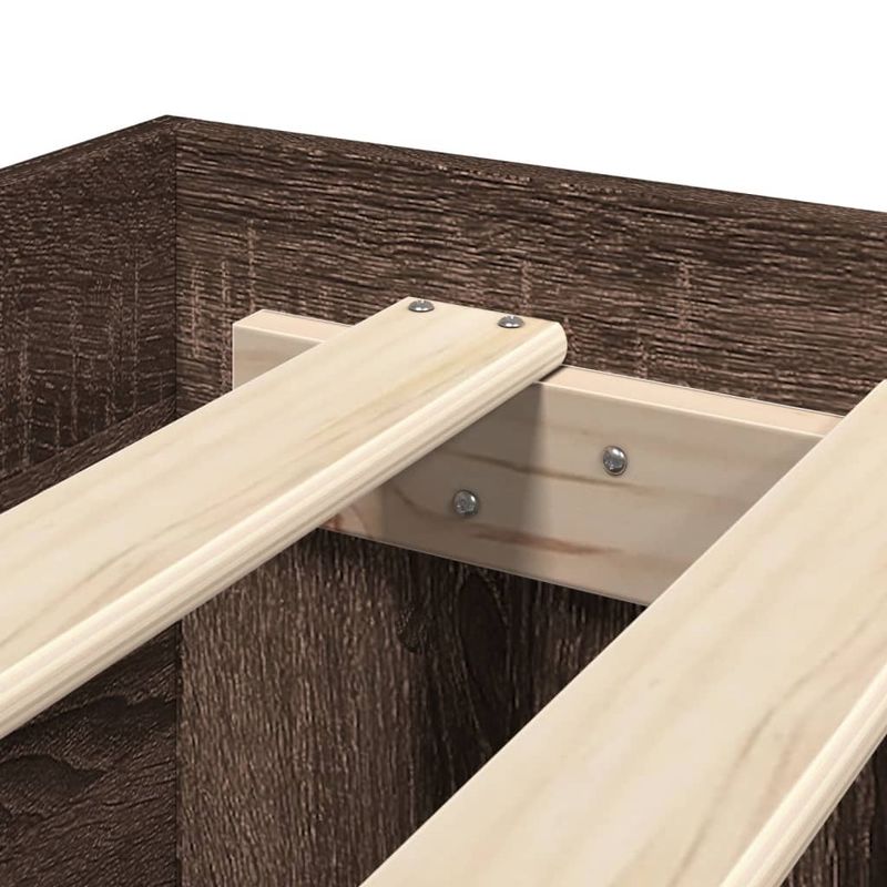 Casa si Gradina - Mobilier - Paturi si accesorii - Paturi - Cadru de pat cu tablie stejar maro 120x190 cm lemn prelucrat - Infinity.ro