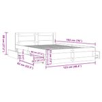 Casa si Gradina - Mobilier - Paturi si accesorii - Paturi - Cadru de pat cu tablie stejar maro 120x190 cm lemn prelucrat - Infinity.ro