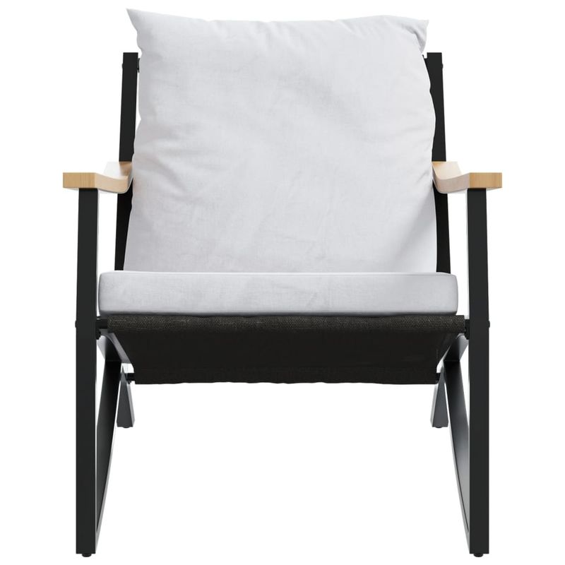 Casa si Gradina - Gradina si terasa - Mobilier exterior - Seturi mobila gradina - Set mobilier de balcon, 5 piese, cu perne, negru, otel - Infinity.ro