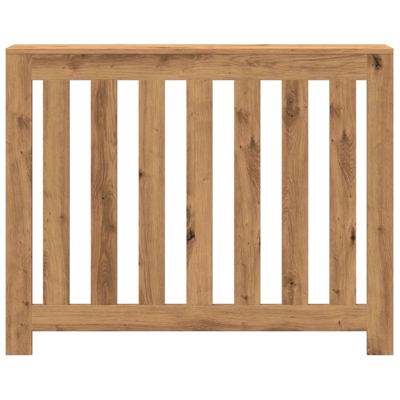 Casa si Gradina - Termice - Calorifere si accesorii - Accesorii calorifere - Masca de calorifer stejar artizanal 104x20x82 cm lemn prelucrat, design lamele verticale - Infinity.ro