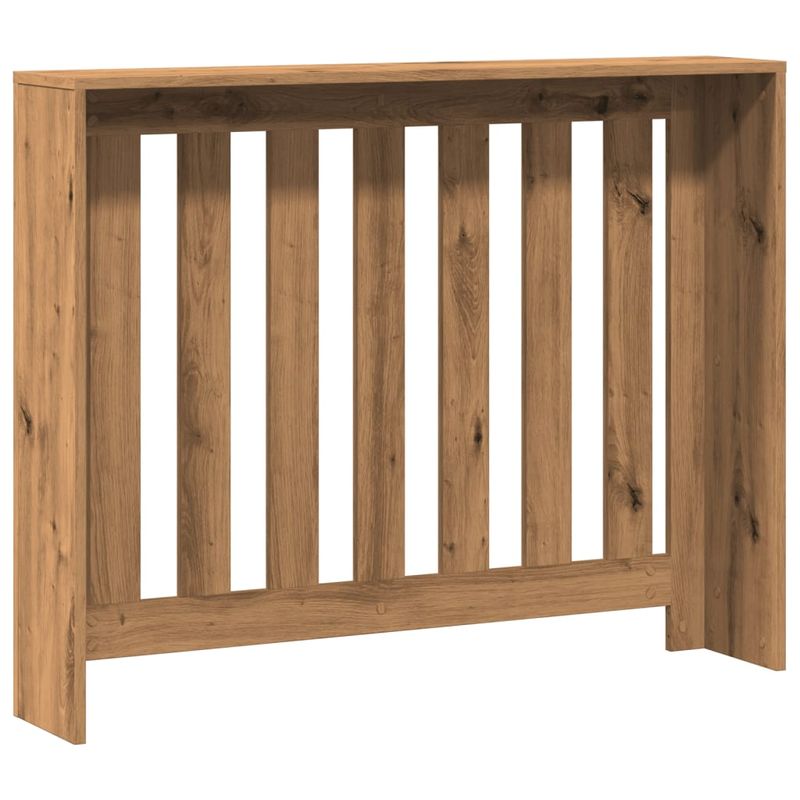 Casa si Gradina - Termice - Calorifere si accesorii - Accesorii calorifere - Masca de calorifer stejar artizanal 104x20x82 cm lemn prelucrat, design lamele verticale - Infinity.ro