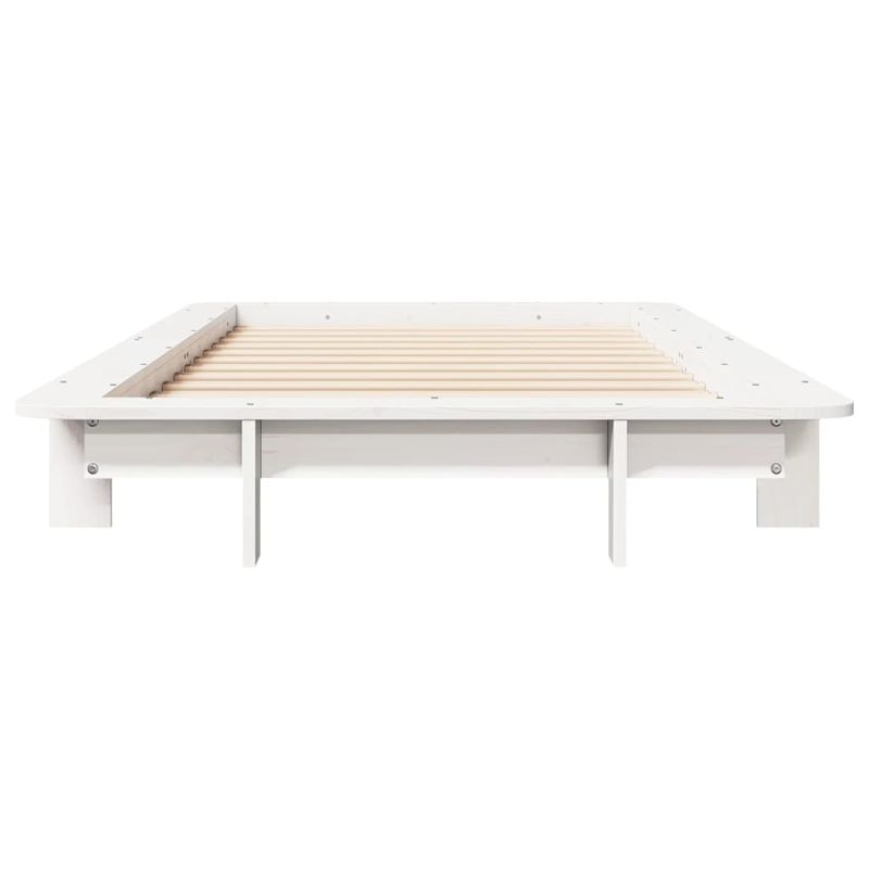Casa si Gradina - Mobilier - Paturi si accesorii - Paturi - Cadru pat fara saltea, alb, 90x190 cm, lemn masiv de pin - Infinity.ro