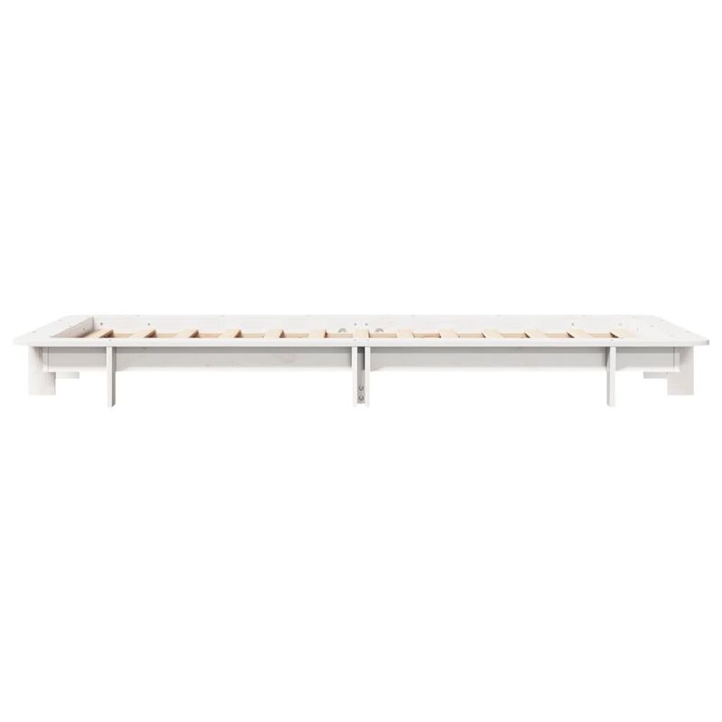 Casa si Gradina - Mobilier - Paturi si accesorii - Paturi - Cadru pat fara saltea, alb, 90x190 cm, lemn masiv de pin - Infinity.ro