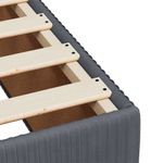 Casa si Gradina - Mobilier - Paturi si accesorii - Paturi - Pat box spring cu saltea, gri inchis, 100x200 cm, catifea - Infinity.ro