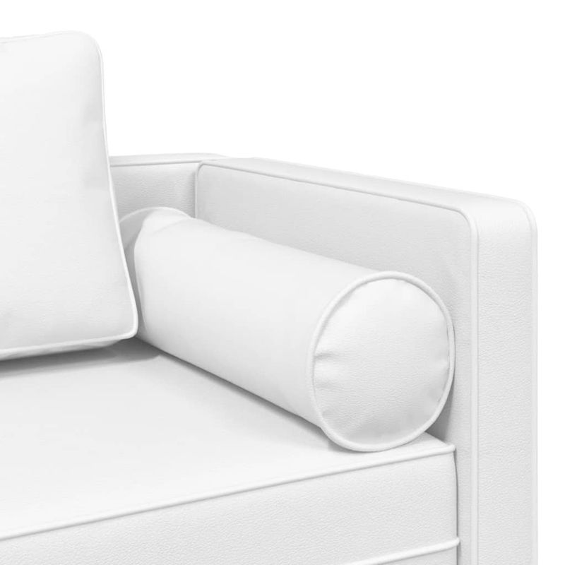 Casa si Gradina - Mobilier - Scaune si fotolii - Fotolii - Fotoliu sezlong cu perne, alb, piele ecologica - Infinity.ro