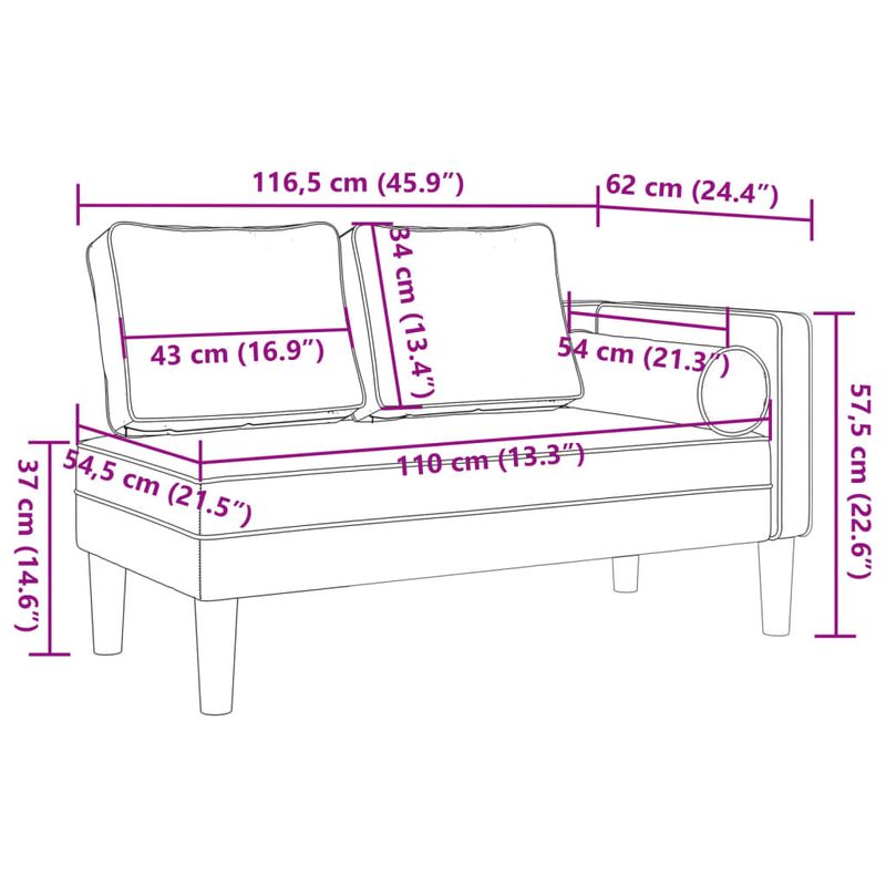 Casa si Gradina - Mobilier - Scaune si fotolii - Fotolii - Fotoliu sezlong cu perne, alb, piele ecologica - Infinity.ro