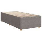 Casa si Gradina - Mobilier - Paturi si accesorii - Paturi - Cadru de pat, gri taupe, 90x190 cm, material textil - Infinity.ro