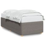 Casa si Gradina - Mobilier - Paturi si accesorii - Paturi - Cadru de pat, gri taupe, 90x190 cm, material textil - Infinity.ro