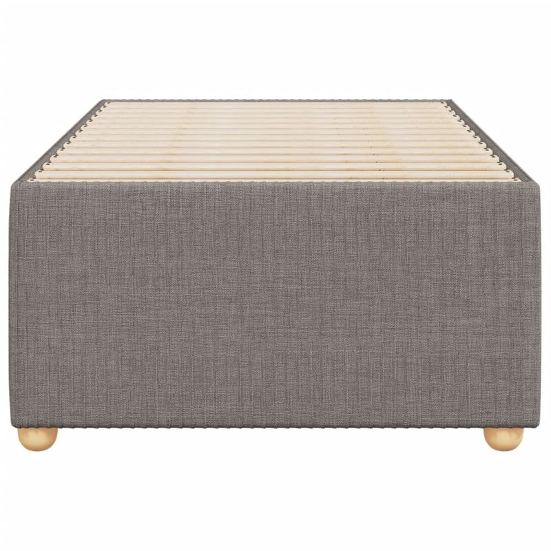 Casa si Gradina - Mobilier - Paturi si accesorii - Paturi - Cadru de pat, gri taupe, 90x190 cm, material textil - Infinity.ro
