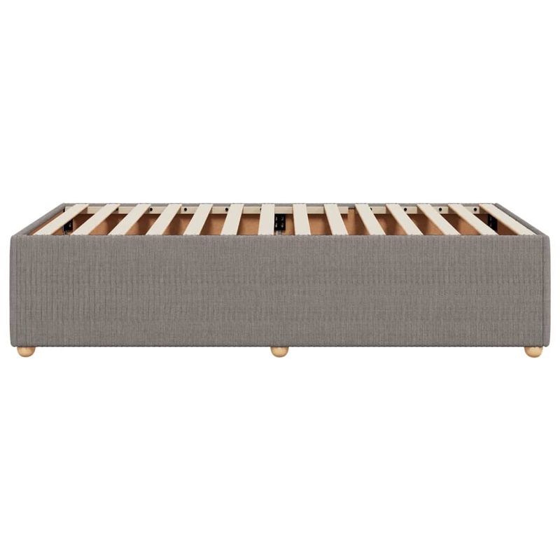 Casa si Gradina - Mobilier - Paturi si accesorii - Paturi - Cadru de pat, gri taupe, 90x190 cm, material textil - Infinity.ro