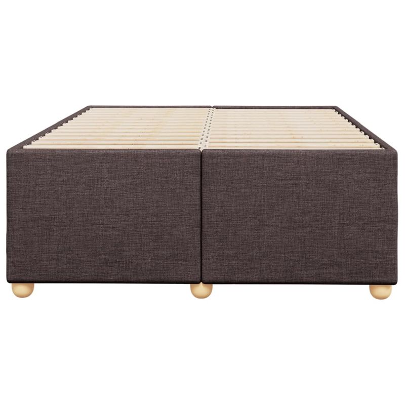 Casa si Gradina - Mobilier - Paturi si accesorii - Paturi - Cadru de pat, maro inchis, 120x190 cm, material textil - Infinity.ro