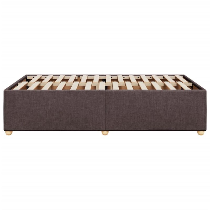 Casa si Gradina - Mobilier - Paturi si accesorii - Paturi - Cadru de pat, maro inchis, 120x190 cm, material textil - Infinity.ro