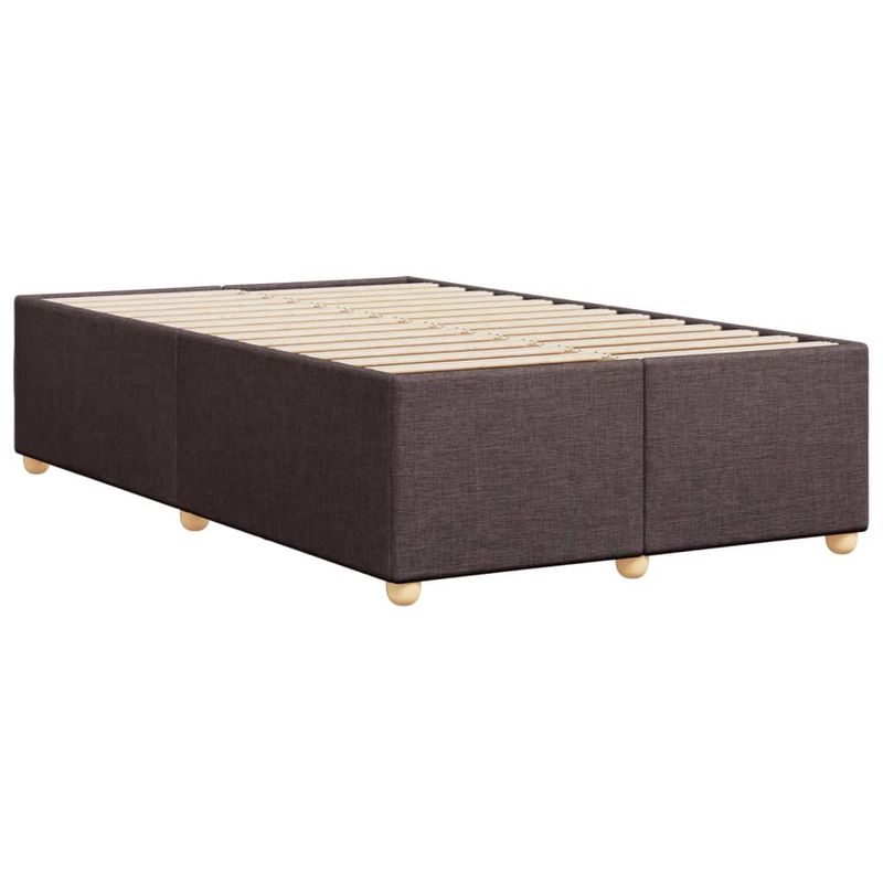 Casa si Gradina - Mobilier - Paturi si accesorii - Paturi - Cadru de pat, maro inchis, 120x190 cm, material textil - Infinity.ro