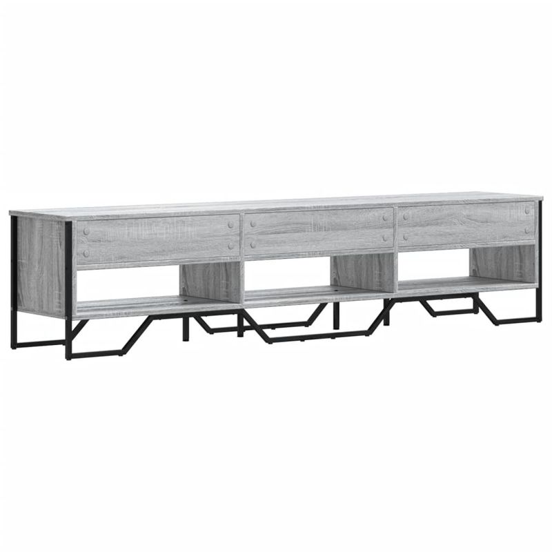 Casa si Gradina - Mobilier - Comode si corpuri - Comode - Dulap TV, gri sonoma, 180x34x41 cm, lemn prelucrat - Infinity.ro